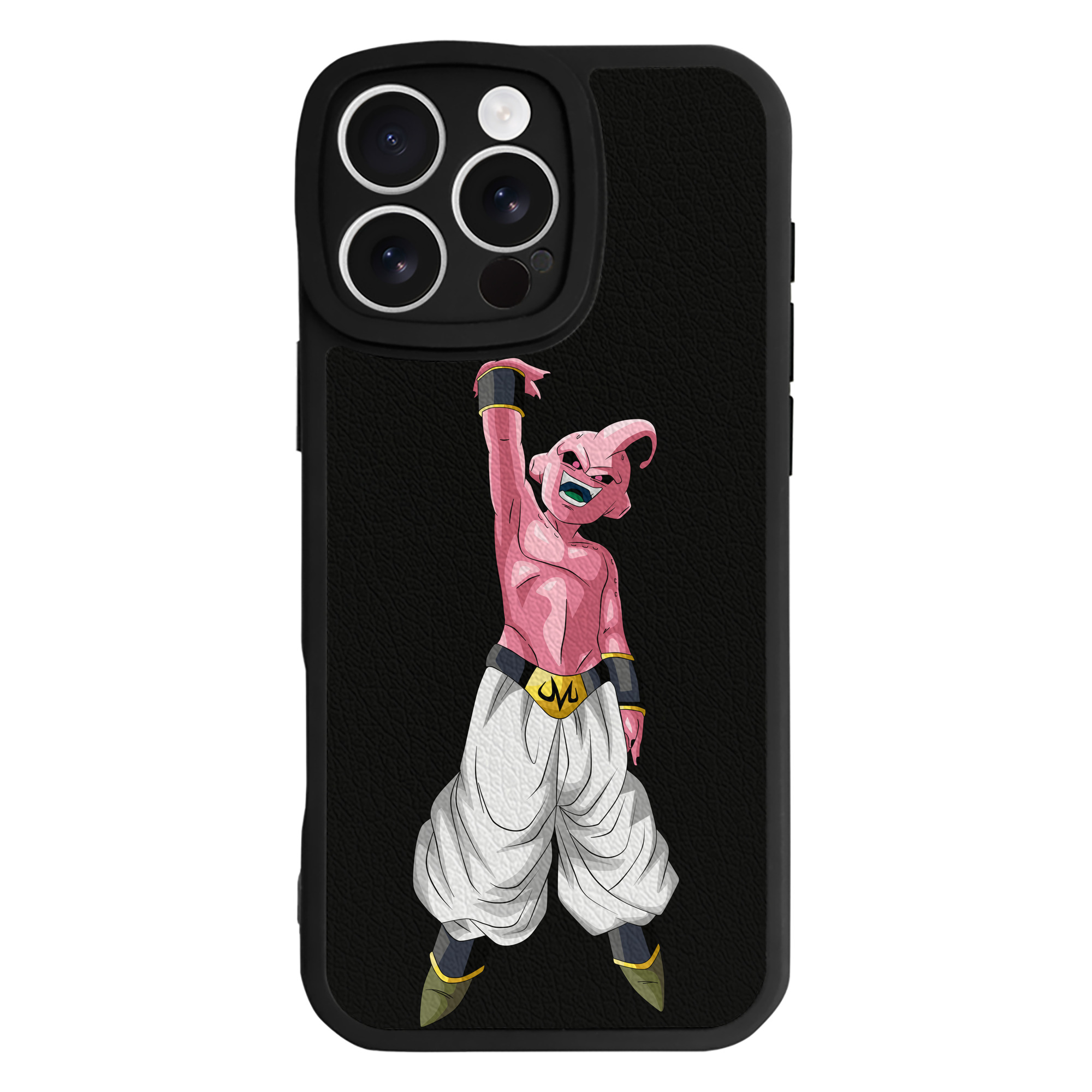 （画像用） ドラゴンボール 魔人ブウ DRAGON BALL Majin Buu 【iPhone 16シリーズ対応】シリコンスマホケース（レザー調） 材質：シリコン